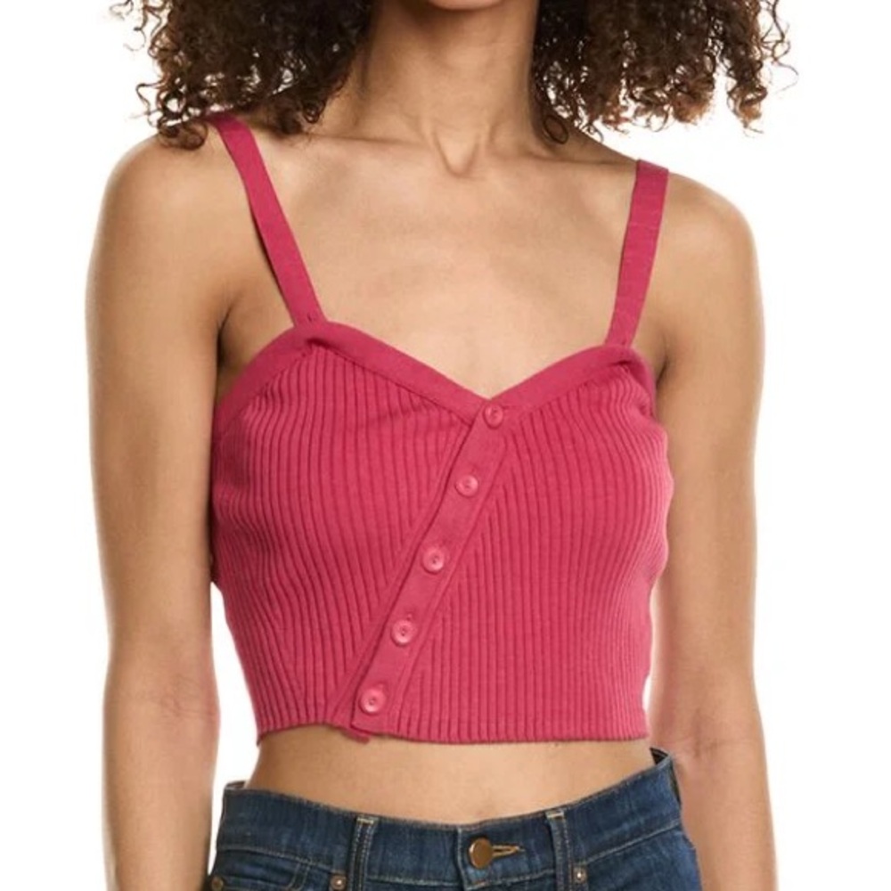 NWOT BA&SH Knit Tank Top in Rose - Size 3 (Large)